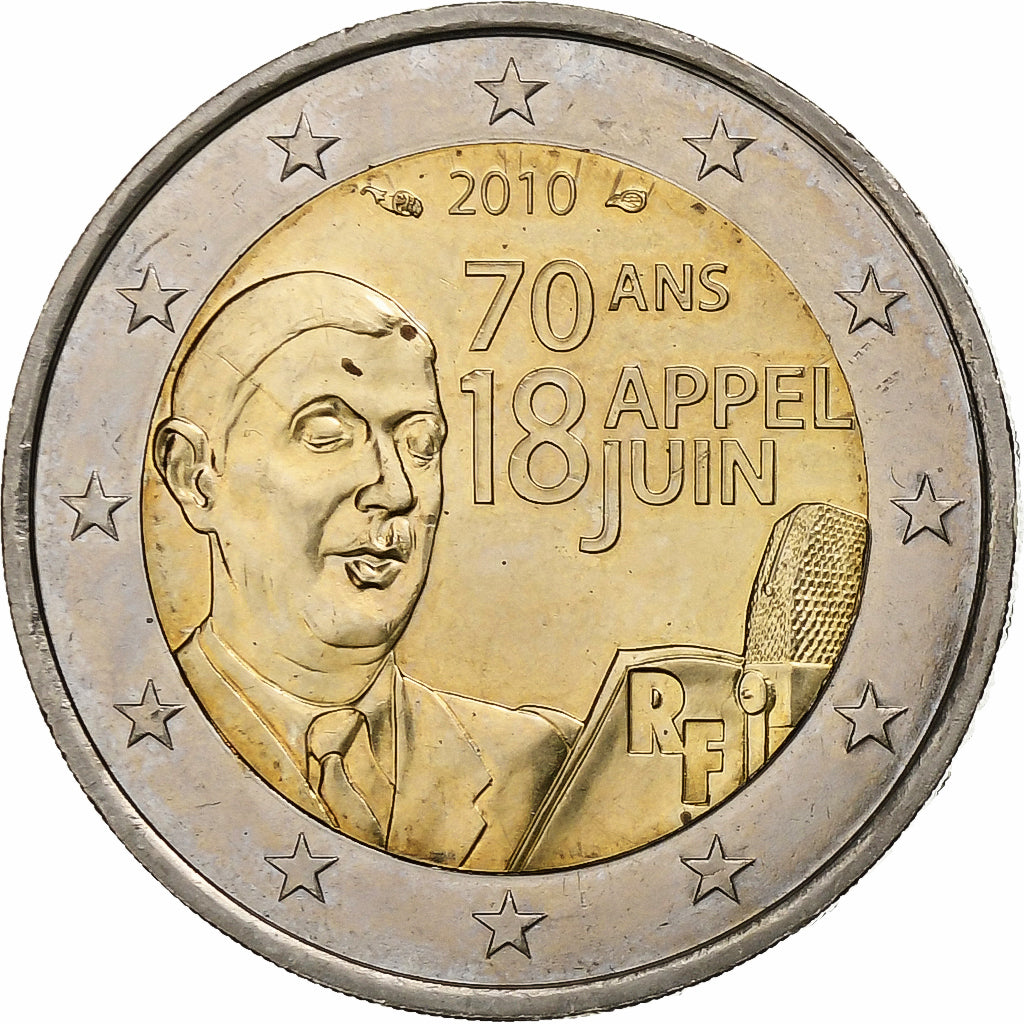 Francúzsko,
2 eurá,
Rede vom 18. júna 1940