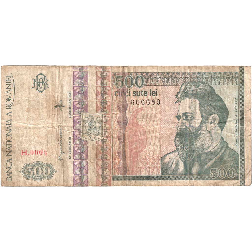 Rumunsko,
500 lei,
12-1992