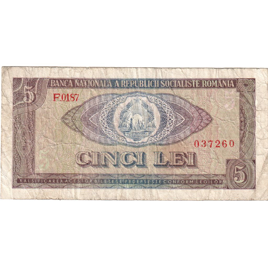 Rumunsko,
5 Lei,
VF (20-25)