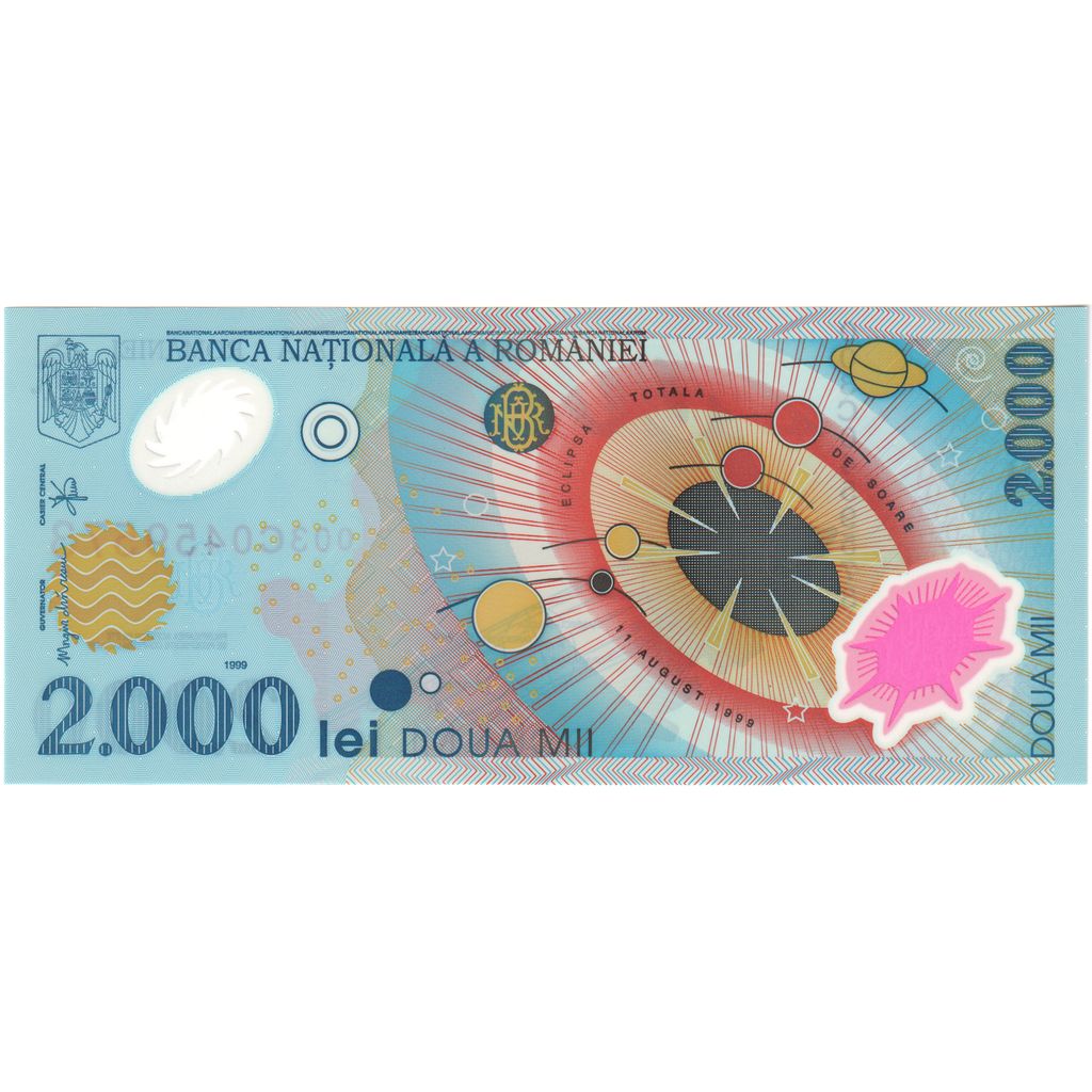 bankovka,
Rumunsko,
2000 lei
