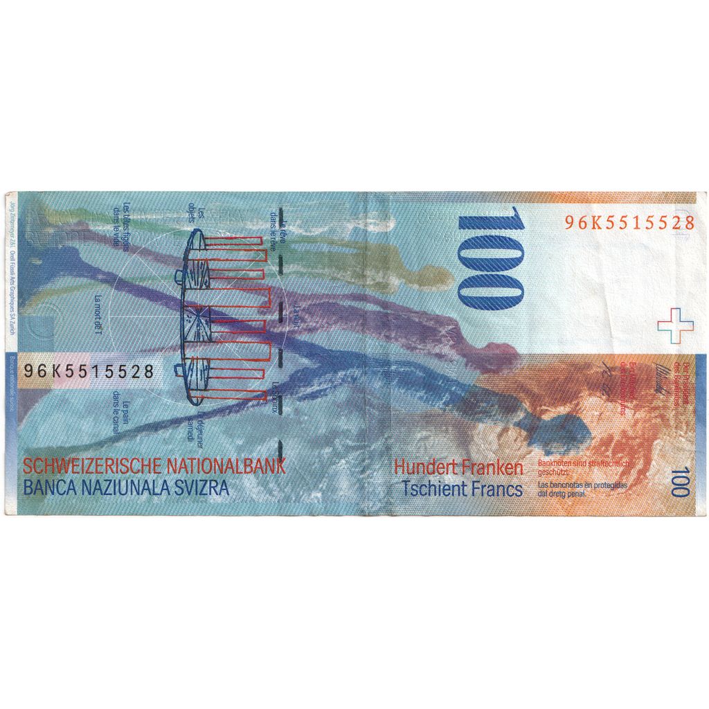 Švajčiarsko,
100 frankov,
WF (40-45)
