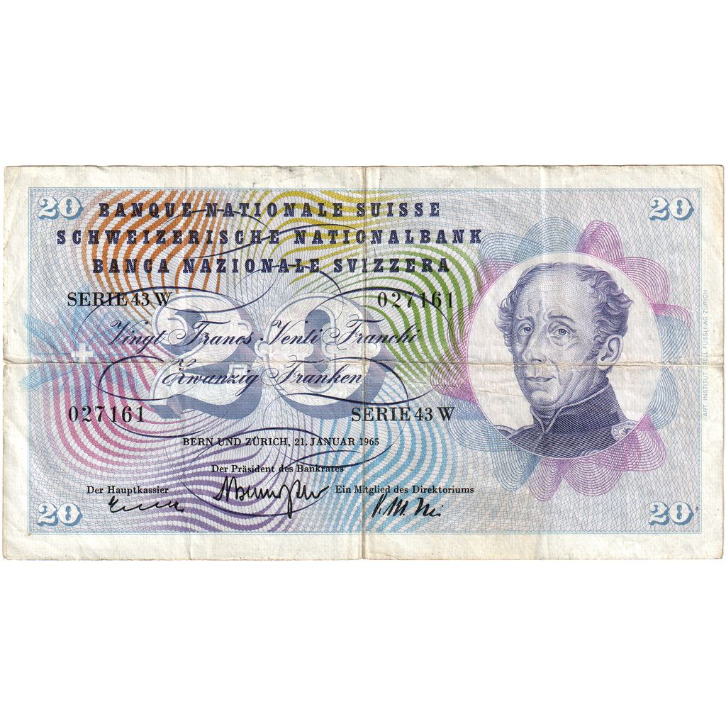 Švajčiarsko,
20 Frankena,
1965