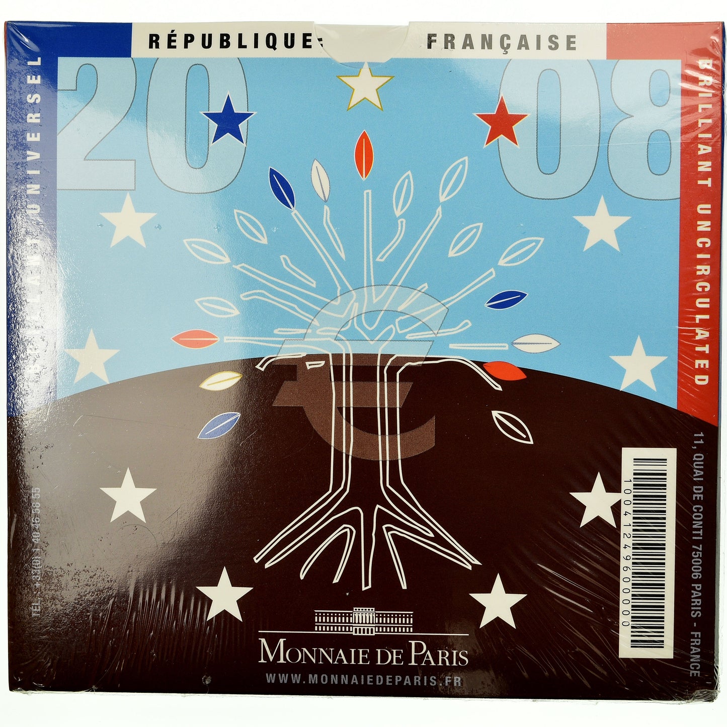 Francúzsko,
1 cent za 2 eurá,
2008