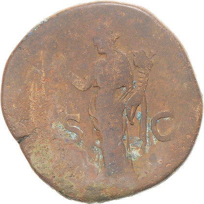 minca,
 
 Hadrian,
 
 Sestertius