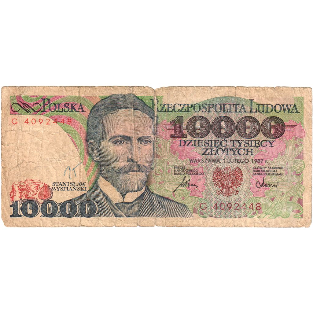 Poľsko,
 
 10 000 zlotých